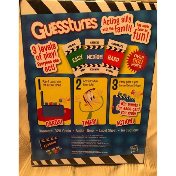 Guesstures Game, Board Game for Kids Ages 8 and Up, for 4 or More Players - Picture 2 of 3